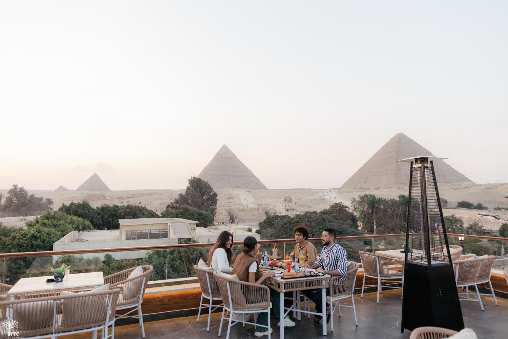 Tree Lounge Pyramids View Inn , Sphinx Giza Kafret el-Gabal Exterior foto